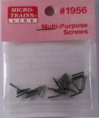 00112020 Micro Trains 1956 00-90 - 5/16" Multi-Purpose Screws (24 per) N Scale