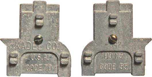 342 Kadee / Track gauge C55 & 70  (HOn3 Scale) Part # 380-342