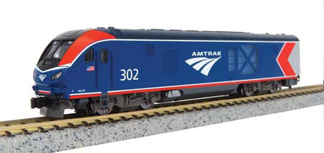 Kato 176-6053DCC Siemens ALC-42 Charger Amtrak #304 (Phase VI, blue, red, white, silver) N Scale