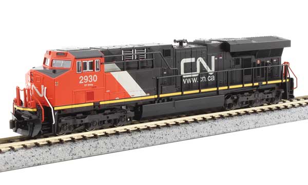 Kato 176-8950-DCC GE ES44AC GEVO CN - Canadian National #2899 (black, red, white, Website Logo) DCC (No Sound) N Scale