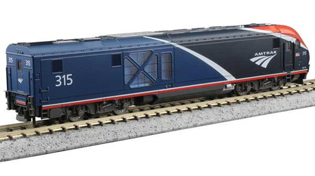 Kato 176-6054 Siemens ALC-42 Charger Amtrak #312 (Phase VII, Two-Tone Blue, white, red) Standard DC N Scale