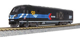 Kato 176-6050 Siemens ALC-42 Charger Amtrak #301 (Day One Scheme, 50th Anniversary; black, blue, red, white) Standard DC N Scale