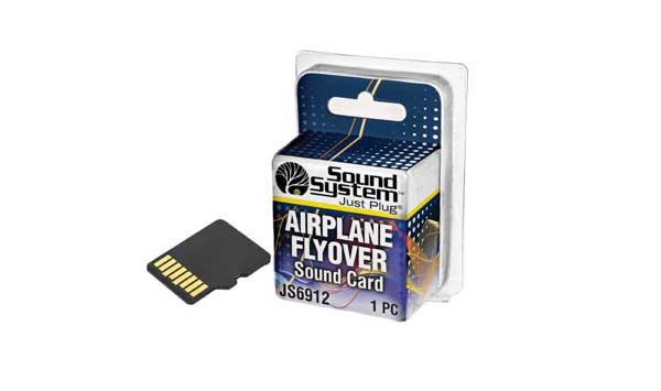 Woodland Scenics JS6912 Airplane Flyover Card for Sound Hub Just Plug All Scale