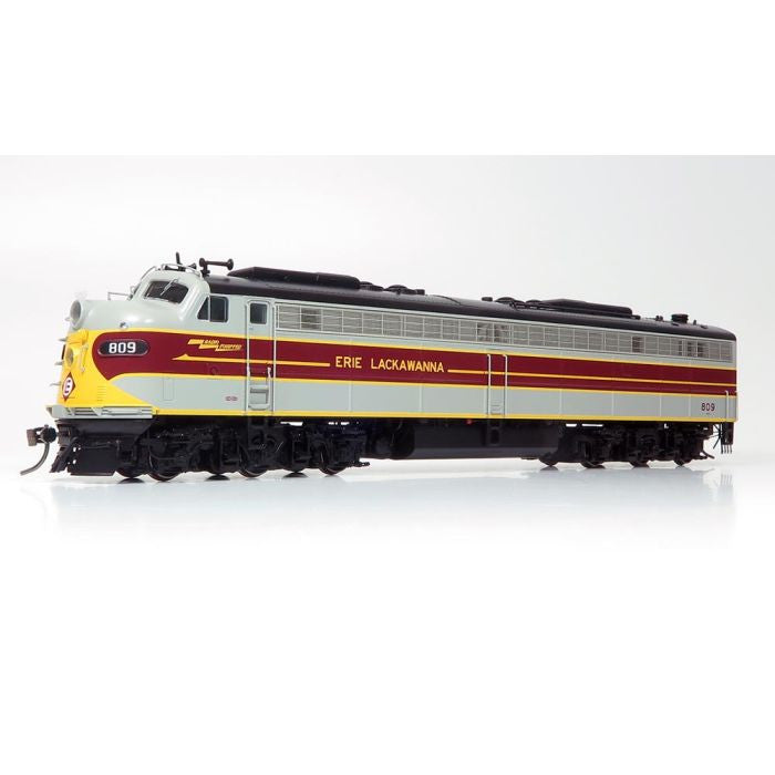 Rapido 28519 EMD E8 EL Erie Lackawanna #813 (gray, maroon, yellow) with DCC & Sound HO Scale