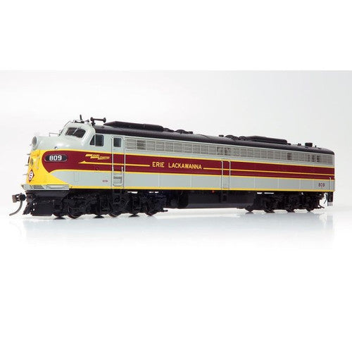 Rapido 28519 EMD E8 EL Erie Lackawanna #813 (gray, maroon, yellow) with DCC & Sound HO Scale
