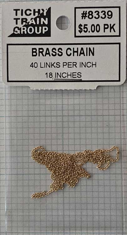 Image for 293-8339 Unctd Brass Chn 18"40Link