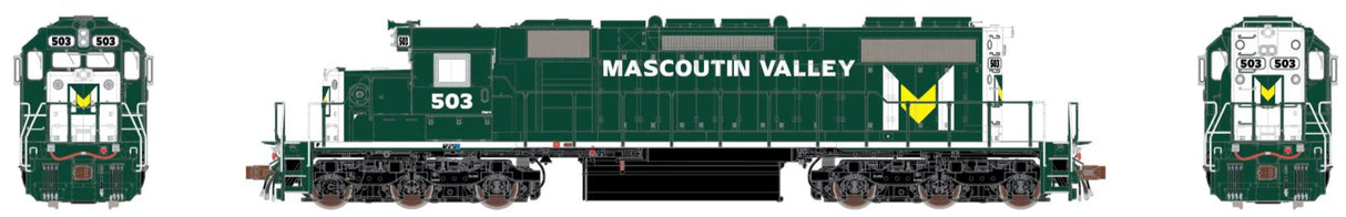 HomeShops MV 508 - HO Scale Mascoutin Valley DCC/Sound Equipped SD38-2 Locomotive