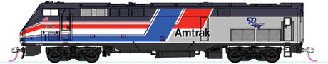 Kato 176-6038 GE P42 Genesis Amtrak #160 (Phase III, Hockey Stick, silver, red, white, blue, 50th Anniversary) N Scale