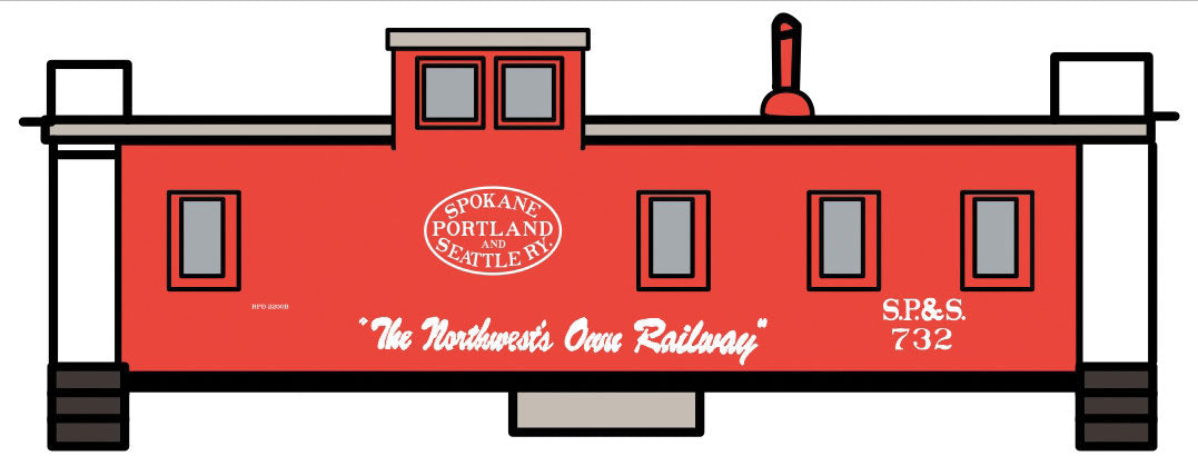 Image for 293-10245N SP&S Wood Caboose