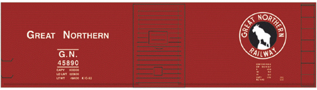 Image for 293-10084 GN 40' Steel Boxcar