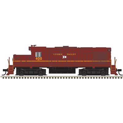 Atlas 10004380 Alco RS36 - ESU Sound and DCC -- Lehigh Valley #400 (Tuscan, yellow, Flag Logo) HO Scale