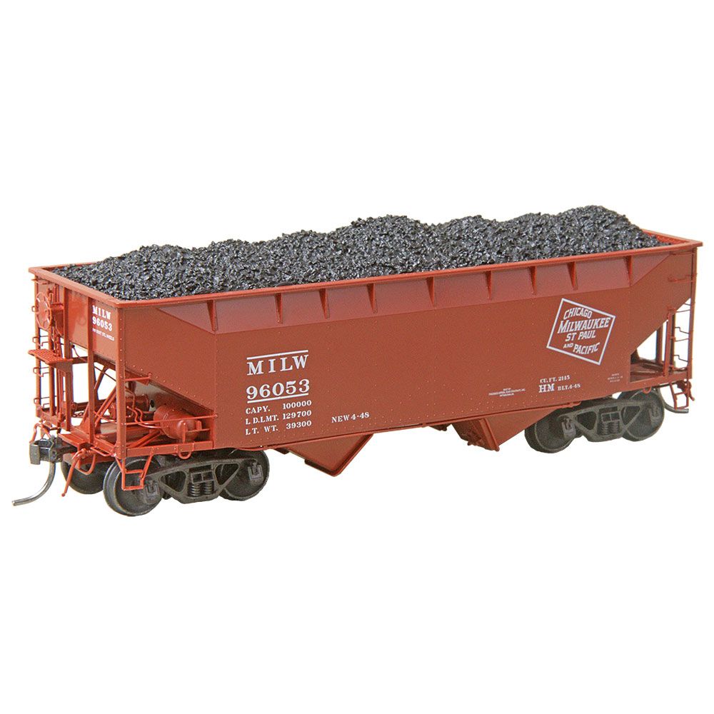 Kadee 7528 50 Ton 2 Bay Hopper Milwaukee MILW #96053 HO Scale
