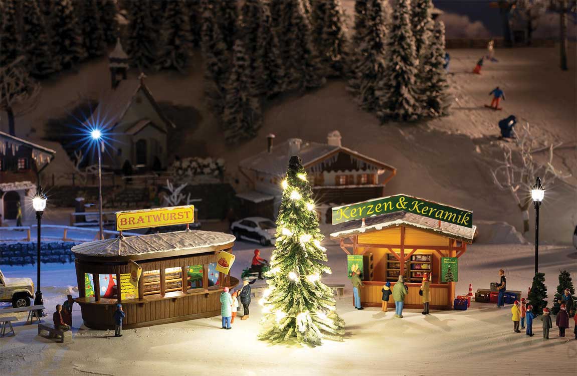Image for 272-134002 Xmas Stalls w/Xmas Tree