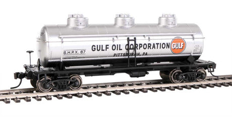Walthers 1136 3 Dome Tank Car SHPX Gulf Oil #67 HO Scale 910-1136