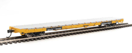 Walthers 910-5340 60' Pullman-Standard Flatcar Trailer-Train MTTX #92162 (General Loading; yellow, black) HO Scale