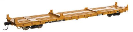 Walthers 910-5422 60' PS Flatcar TTX - VTTX #92335 (yellow, black and white TTX logo) HO Scale