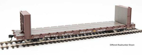 Walthers 910-5848 60' Pullman-Standard Bulkhead Flatcar (48' IL) PTTX Trailer Train #91976 HO Scale