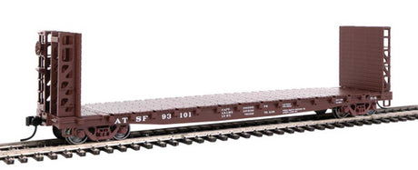 Walthers 5901 53' GSC Bulkhead Flatcar ATSF Santa Fe #93101 (Boxcar Red) HO Scale 910-5901