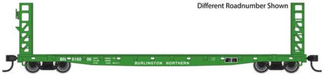 Walthers 5905 53' GSC Bulkhead Flatcar BN - Burlington Northern #616022 (Cascade Green) HO Scale 910-5905