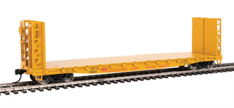 Walthers 5916 53' GSC Bulkhead Flatcar UP - Union Pacific #15033 (Armour Yellow, red) HO Scale 910-5916