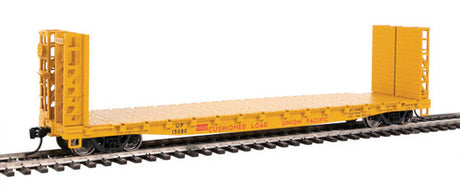 Walthers 5917 53' GSC Bulkhead Flatcar UP - Union Pacific #15080 (Armour Yellow, red) HO Scale 910-5917
