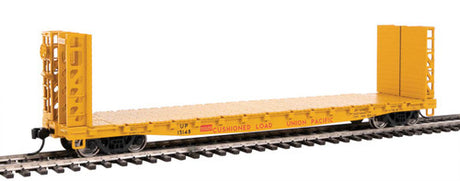 Walthers 5918 53' GSC Bulkhead Flatcar UP - Union Pacific #15148 (Armour Yellow, red) HO Scale 910-5918