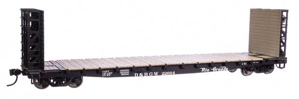 Walthers Mainline 5925 53' GSC Bulkhead Flatcar D&RGW Denver & Rio Grande Western #22664 HO Scale 910-5925