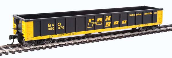 Walthers Mainline 910-6203 53' Railgon B&O #350370 (SCALE=HO) Part # 910-6203