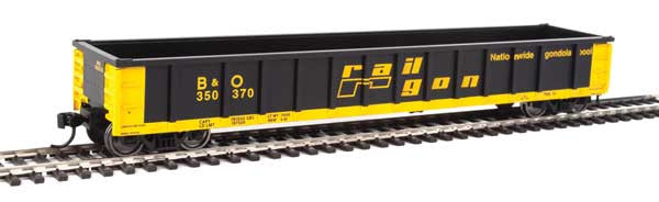 Walthers Mainline 910-6203 53' Railgon B&O #350370 (SCALE=HO) Part # 910-6203