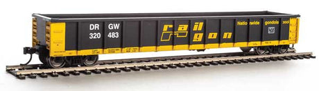 Walthers Mainline 910-6215 53' Railgon D&RGW - Denver & Rio Grande Western Railgon #320483  (SCALE=HO)  Part # 910-6215