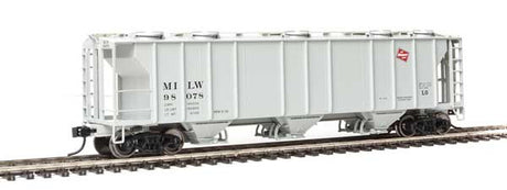 Walthers Mainline 910-7024 50' PS-2 2893 3-Bay Covered Hopper - MILW - Milwaukee Road #98078 HO Scale