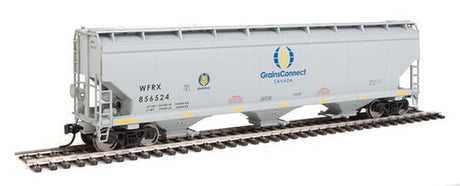 Walthers Mainline 910-7647 GrainsConnect WFRX #856524 60' NSC 5150 3 Bay Covered Hopper HO Scale