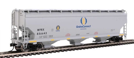 Walthers Mainline 910-7731 GrainsConnect WFRX #846643 60' NSC 5150 3 Bay Covered Hopper HO Scale