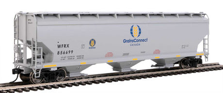 Walthers Mainline 910-7732 GrainsConnect WFRX #846669 60' NSC 5150 3 Bay Covered Hopper HO Scale