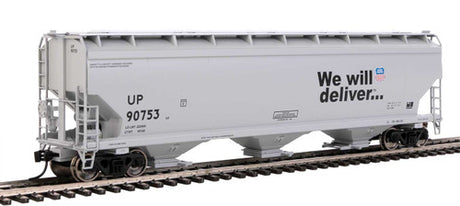 Walthers Mainline 910-7735 UP - Union Pacific #90753 60' NSC 5150 3 Bay Covered Hopper HO Scale