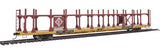Walthers 910-8012 89' Flatcar w/Bi-Level Open Auto Rack EL - Erie Lackawanna Rack, Trailer Train Flatcar TTBX #940778 HO Scale