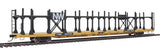 Walthers 910-8013 89' Flatcar w/Bi-Level Open Auto Rack N&W - Norfolk & Western Rack, Trailer Train Flatcar TTBX #963762 HO Scale
