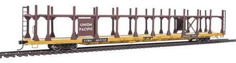 Walthers 910-8025 89' Flatcar w/Bi-Level Open Auto Rack UP - Union Pacific Rack, Trailer Train Flatcar TTBX #963118 HO Scale