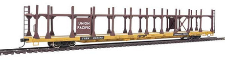 Walthers 910-8027 89' Flatcar w/Bi-Level Open Auto Rack UP - Union Pacific Rack, Trailer Train Flatcar TTBX #963125 HO Scale