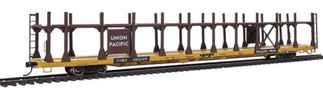 Walthers 910-8028 89' Flatcar w/Bi-Level Open Auto Rack UP - Union Pacific Rack, Trailer Train Flatcar TTBX #963129 HO Scale