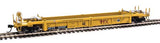 Walthers 910-8416 Thrall Rebuilt 40' Well Car TTX DTTX #53102 (yellow, black, large red TTX Forward Thinking logo, yellow co) HO Scale