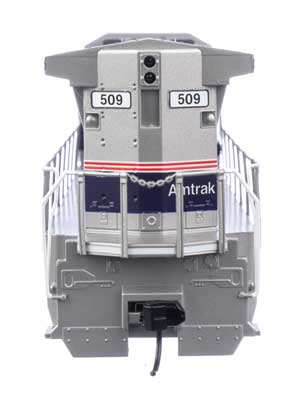 Walthers 19564 GE Dash 8-32BWH - Amtrak #509 - Phase IV (silver, blue stripe, red & white pinstripes) HO Scale