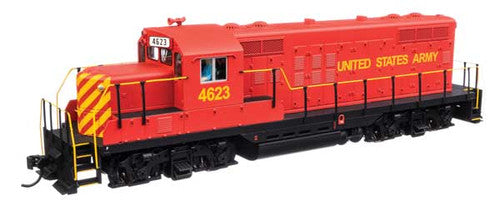 Walthers 910-20430 EMD GP9 Phase II United States Army #4623 (red, yellow) DCC & Sound HO Scale