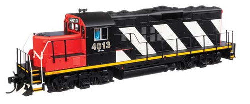 Walthers 910-20433 EMD GP9 Phase II Canadian National #4013 (black, red, white stripes) DCC & Sound HO Scale