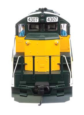 Walthers 910-20436 EMD GP9 Phase II Chicago & North Western C&NW #4307 (green, yellow) DCC & Sound HO Scale
