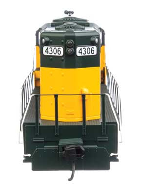 Walthers 910-20437 EMD GP9 Phase II Chicago & North Western C&NW #4306 (green, yellow) DCC & Sound HO Scale