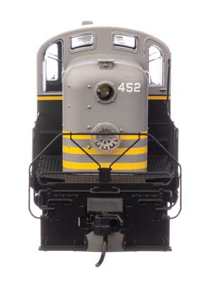 Walthers 20701 Alco RS-2 - Belt Railway of Chicago #452 - Air-cooled stack (black, gray, yellow) - DCC & Sound HO Scale