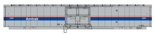 Walthers 910-31101 60' Thrall Material Handling Car - Amtrak Ph IV #1541 (HO Scale)