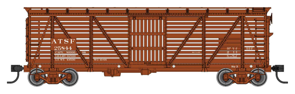 Image for 910-41502 40' Wd Stkcr ATSF 25844
