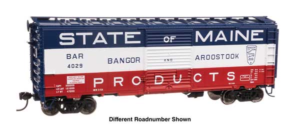 Walthers 910-45203 40' ACF Welded Boxcar BAR - Bangor & Aroostook #4361 HO Scale